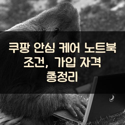 쿠팡 안심 케어 노트북 조건, 가입 자격 총정리