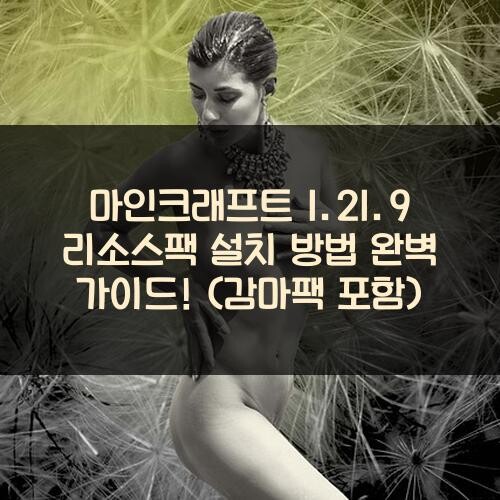 마인크래프트 1.21.9 리소스팩 설치 방법 완벽 가이드! (감마팩 포함)