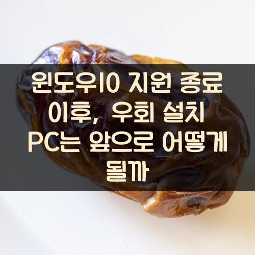 윈도우10 지원 종료 이후, 우회 설치 PC는 앞으로 어떻게 될까?
