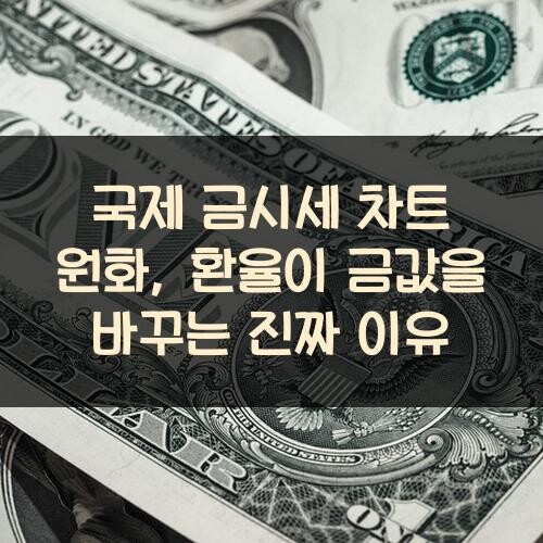 국제 금시세 차트 원화, 환율이 금값을 바꾸는 진짜 이유