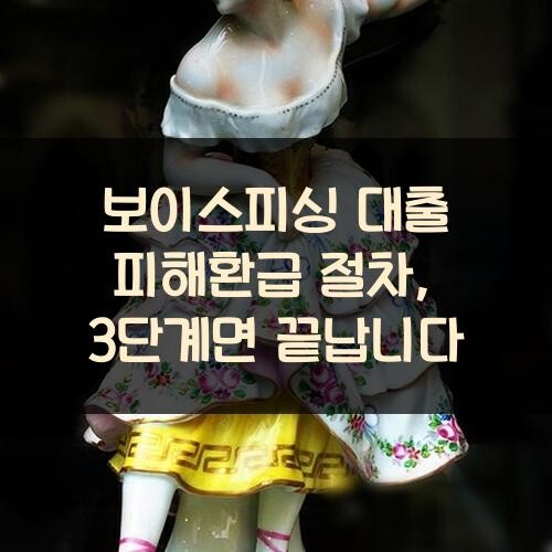 보이스피싱 대출 피해환급 절차, 3단계면 끝납니다