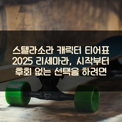 스텔라소라 캐릭터 티어표 2025 리세마라, 시작부터 후회 없는 선택을 하려면?