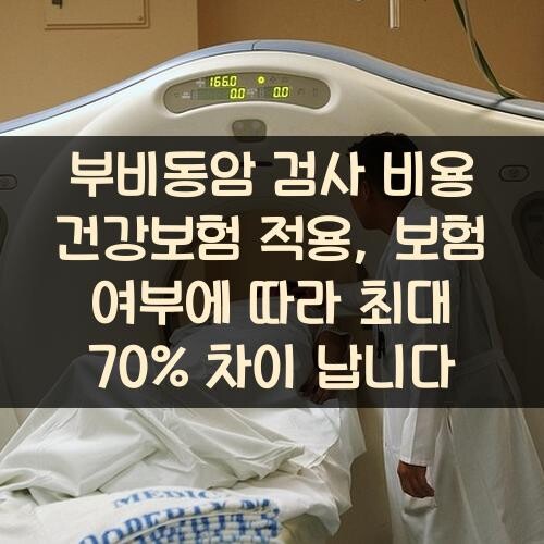 부비동암 검사 비용 건강보험 적용, 보험 여부에 따라 최대 70% 차이 납니다