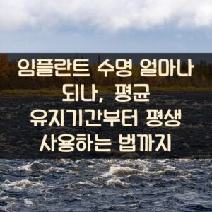 임플란트 수명 얼마나 되나, 평균 유지기간부터 평생 사용하는 법까지 임플란트 수명 얼마나 되나, 평균 유지기간부터 평생 사용하는 법까지