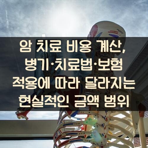 암 치료 비용 계산, 병기·치료법·보험 적용에 따라 달라지는 현실적인 금액 범위