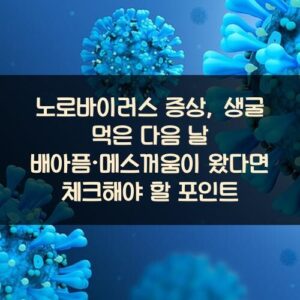 노로바이러스 증상, 생굴 먹은 다음 날 배아픔·메스꺼움이 왔다면 체크해야 할 포인트 노로바이러스 증상, 생굴 먹은 다음 날 배아픔·메스꺼움이 왔다면 체크해야 할 포인트
