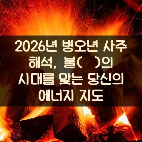 2026년 병오년 사주 해석, 불(火)의 시대를 맞는 당신의 에너지 지도