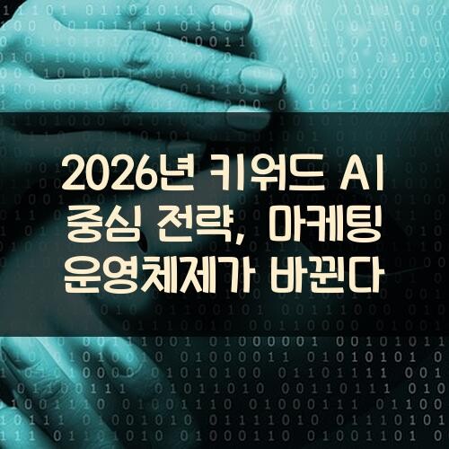2026년 키워드 AI 중심 전략, 마케팅 운영체제가 바뀐다