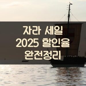 자라 세일 2025 할인율 완전정리