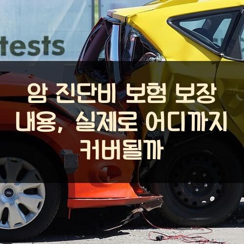 암 진단비 보험 보장 내용, 실제로 어디까지 커버될까?