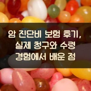 암 진단비 보험 후기, 실제 청구와 수령 경험에서 배운 점